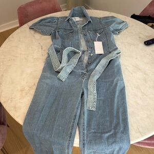 New Freepeople Jean jumpsuit size small